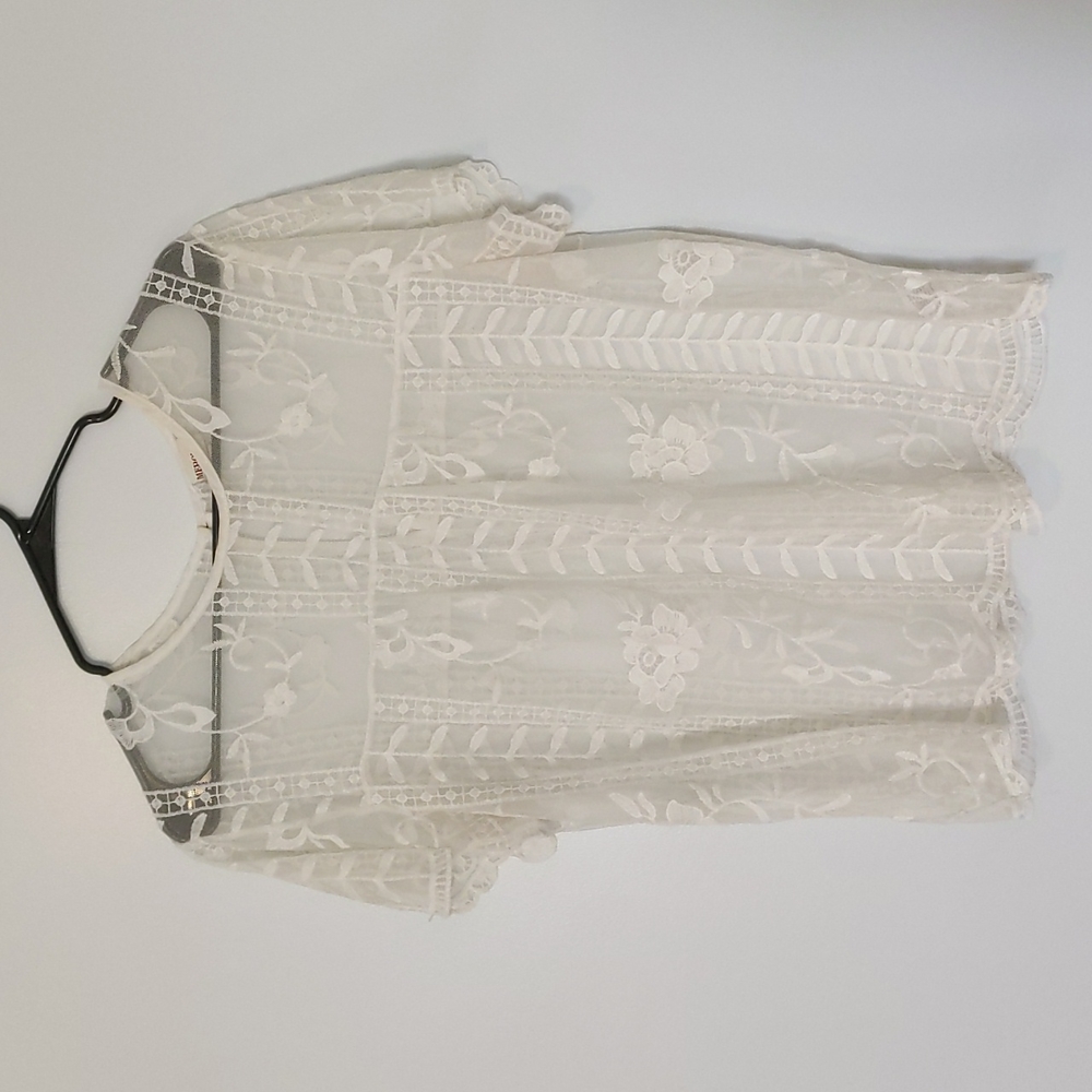 Sheer Floral Top